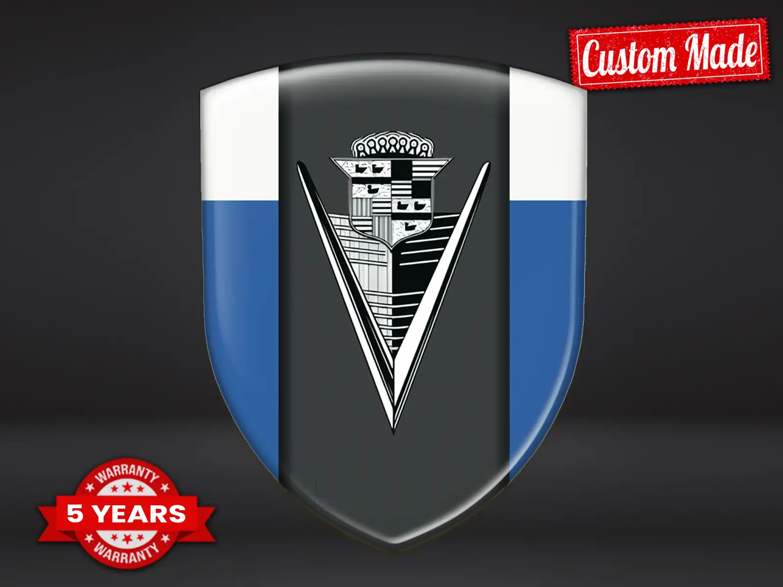 Cadillac Emblema Silicone Lusso Alta Gamma Etichette ST